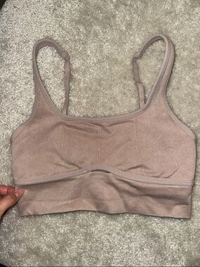 Yogalicious Seamless Ribbed Bralette - Mauve Pink